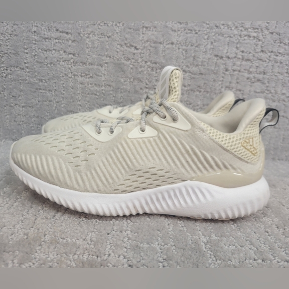 Shoes - Adidas Alphabounce Women's Size 6.5 Beige Athletic Running Sneakers Shoes BW1196